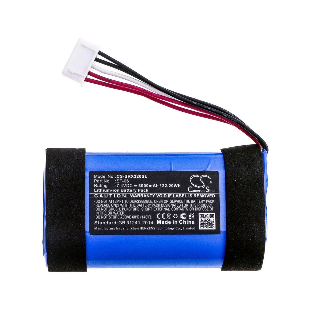 ขายแบตเตอรี่อะไหล่ CS-SRX320SL สำหรับเปลี่ยน สำหรับ Sony, Srs-xb31