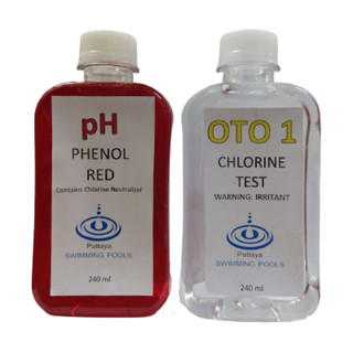 รีฟิวน้ำยาเช็คค่าคลอลีน ph 50ml สระว่ายน้ำ OTO PHENOL RED TEST REFILLS