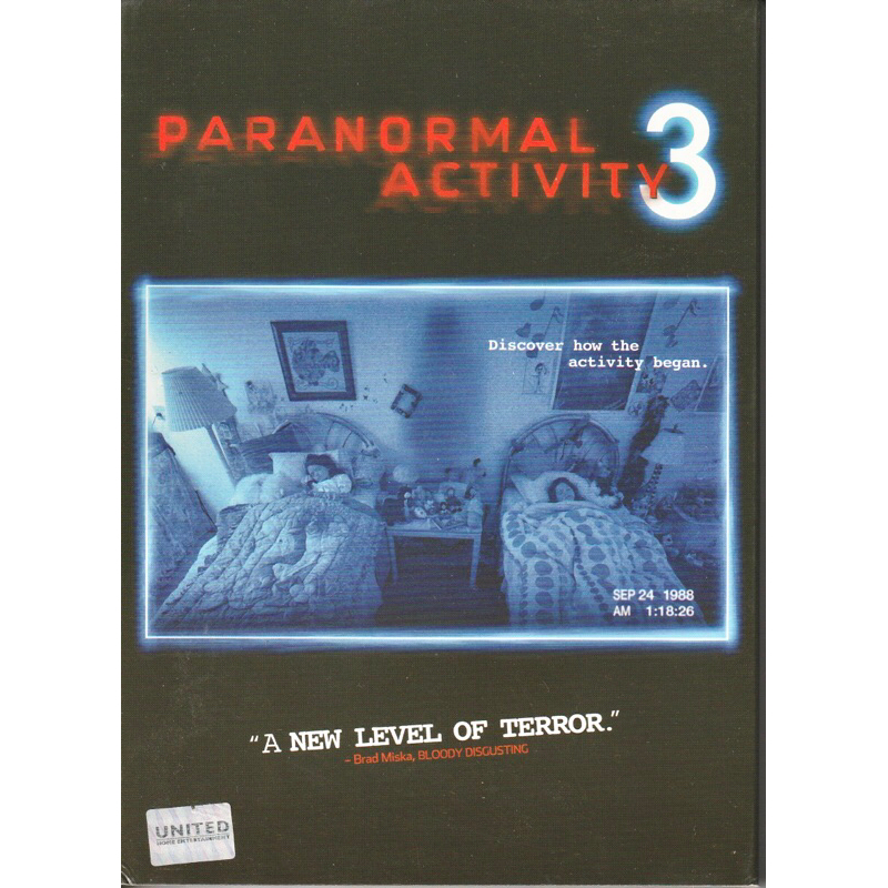 DVD Paranormal Activity 3 เรียลลิตี้ ขนหัวลุก 3 *มีพากษ์ไทย มีเคสสวมกล่อง*