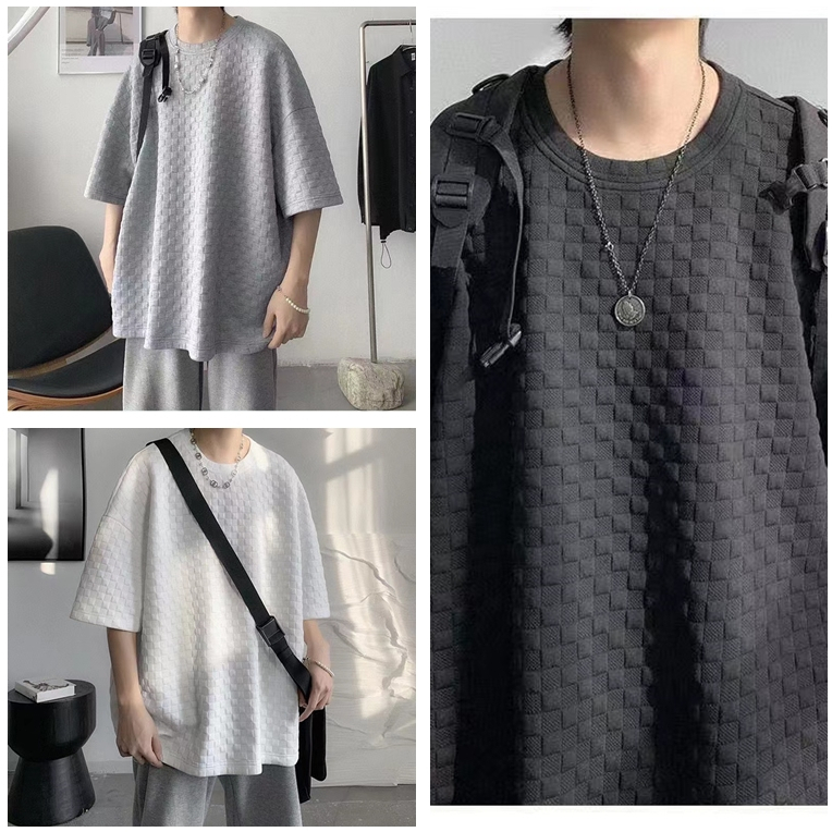 TS MEN เสื้อคอกลมแขนสั้น แบบใหม่ ผ้าหนา คุณภาพสูง (มี3สี) T67