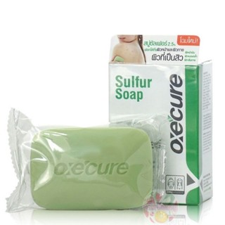 OXE CURE SULFUR SULFER SOAP สบู่ อ๊อกซีเคียว ซัลเฟอร์ 30 / 100 กรัม