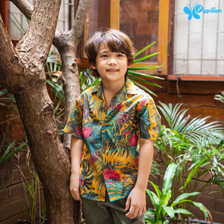 Kids Oversized Summer Shirt เสื้อฮาวายทรง Oversized  ผ้า Light Cotton 100% เนื้อผ้าบางเบา เนียนนุ่ม ใส่สบาย