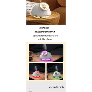 เครื่องพ่นไอน้ำทำความชื้นนาโน ไฟ LED เปลี่ยนสี ใช้ในบ้านหรือสำนักงาน SZQ001