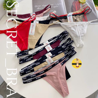 G-string,Thong,Tonga sister hood จีสตริงสายเล็กตัวเรียบ(972) ขอบpink(843)ลูกไม้(973)