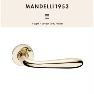 ชุดมือจับประตูทองเหลือง Mandelli made in italy S41