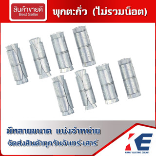 พุกตะกั่ว ปุ๊กตะกั่ว มีหลายขนาด แบ่งขาย 1/4 5/16 3/8 1/2 ไม่รวมน็อต+แหวนอีแปะ