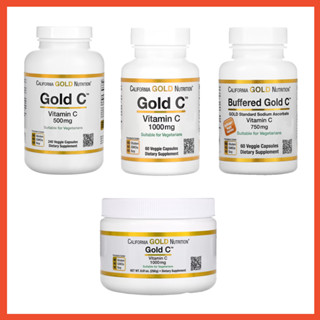 วิตามินซี ( Vitamin C, 500, 1000 ) ชนิดเม็ด ชนิดผง California Gold Nutrition