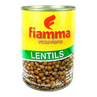 ไฟมมา ถั่วเลนทิลในน้ำเกลือ 400 กรัม - Lentils in Brine 400g Fiamma brand