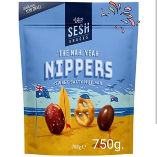 🇦🇺 Sesh snack 🇦🇺 nippers sweet salty nut mix 750g.ถั่วรวมอบผสมเพรสเซล