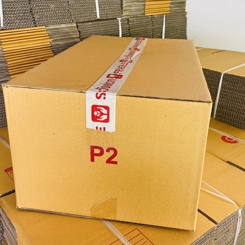 กล่องไปรษณีย์  P2 กล่องยาวฝาชน กว้าง 33 ยาว 58 สูง 24 ซม.