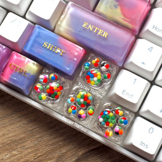 คีย์แคป ปุ่มคีย์บอร์ด Keycaps อุ้งมือแมว Colorful น่ารักมาก