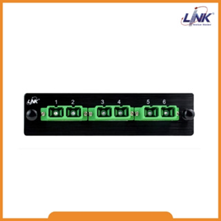 Link UF-2166SM-APC Fiber Optic 3 SC Duplex Snap-In Adapter Plate (SM &amp; APC)