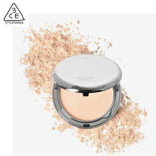 (แท้100%) 3CE Makeup fix powder 9G แป้งฝุ่นอัดแข็ง จากทรีซีอี เนื้อแป้งบางเบา ทำหน้าที่เคลือบเมคอัพอย่างดี