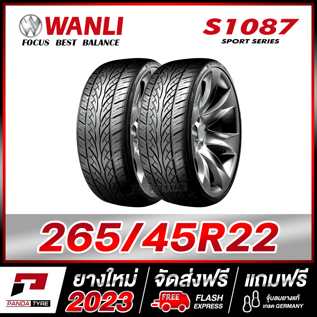 WANLI 265/45R22 ยางรถยนต์ขอบ22 รุ่น S1087 จำนวน 2 เส้น (ยางใหม่ปี 2023)