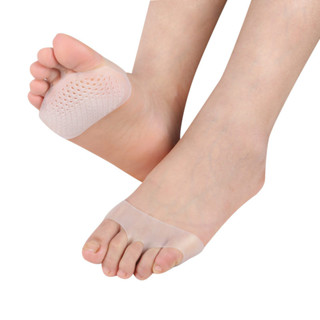 1คู่ แผ่นรองเท้า เจล Metatarsal Pad, Breathable Soft Ball of Foot Cushion, ลดอาการปวดเมื่อยตามหลักเกรวี่,  C003