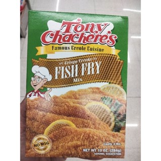 Tony Chacheres  Crispy Creole Fish Fry Mix  แป้งปรุงรส สำเร็จรูป สำหรับทอด 284 กรัม