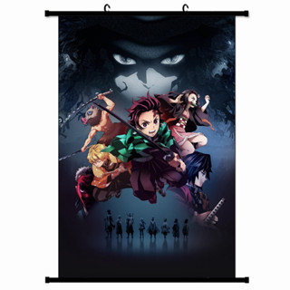 ผ้าแขวนKimetsu No Yaiba/Demon Slayer/ดาบพิฆาตอสูร Anime Wall Scrolls Demon Slayer โปสเตอร์Poster/ผ้าแขวน อนิเมะWallpaper