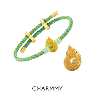 CHARMMY Believe Auspicious Naga บ่วงนาคบาศ เรียกโชค เรียกทรัพย์ ทองแท้ 99.9% (มีใบรับประกัน)