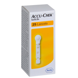 ACCU- CHEK SOFTCLIX 25 LANCETS เข็มเจาะปลายนิ้ว แอคคิว-เช็ค ซอฟคลิก 25อัน