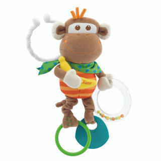 [ใช้ 2 โค้ดลดเพิ่ม] Chicco Multi-Activity Vibrating Monkey ตุ๊กตาแขวนพร้อมยางกัด