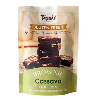 ทาสุโกะ ฟลาวมันสำปะหลังสำหรับทำบราวนี่ ไม่มีกลูเตน 200 กรัม - Brownie Cassava Flour Mix Gluten Free 200g Tasuko brand