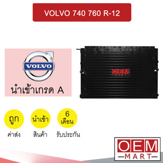 แผงแอร์ นำเข้า วอลโว่ 740 760 R12 ขัน-ขัน รังผึ้งแอร์ แผงคอล์ยร้อน แอร์รถยนต์ VOLVO 0365 011