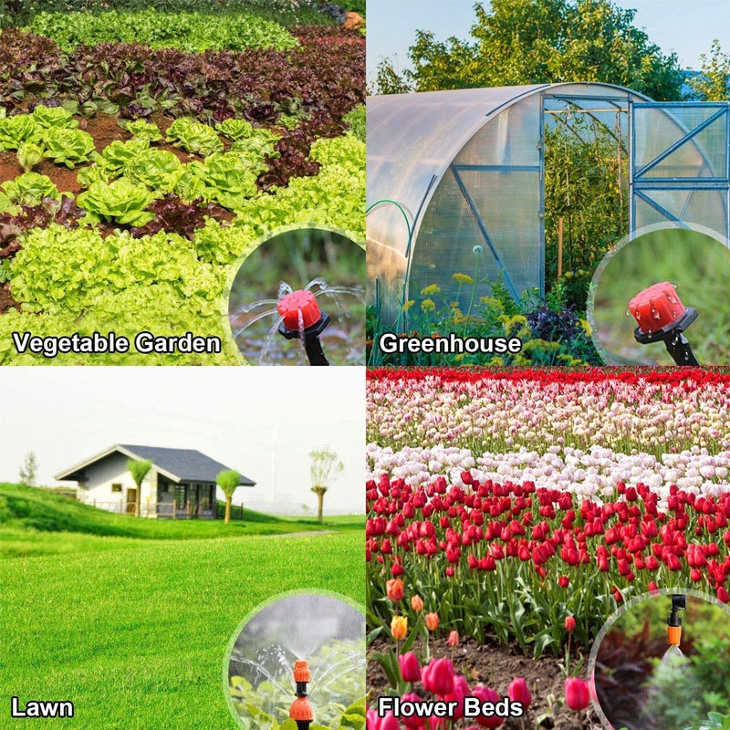 ชุดพ่นหมอกDIY+อุปกรณ์ครบชุด ชุดรดน้ำต้นไม้อัตโนมัติรดน้ำต้นไม้พ่นหมอกหลังคา ชุดพ่นรดน้ำสายยาว30เมตร50หัว - รูปที่ 4