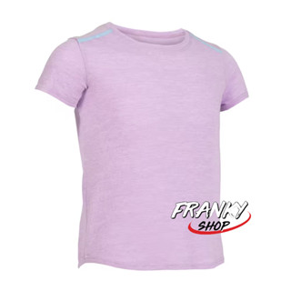 [พร้อมส่ง] เสื้อยืดเด็กหญิงและเด็กชายสำหรับยิมนาสติกเด็กเล็กรุ่น 500 Kids Baby Gym Lightweight Breathable T-Shirt