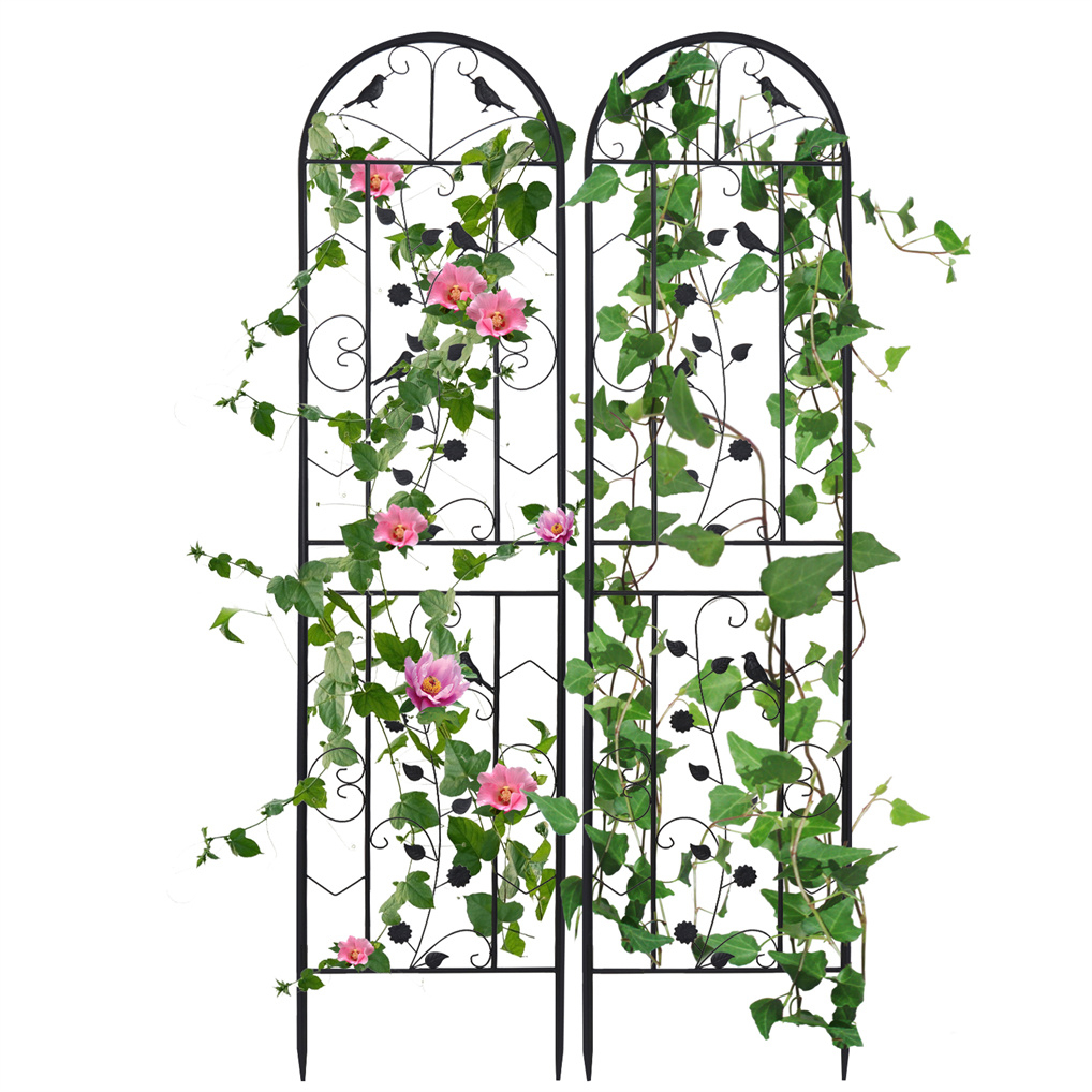 AESOME 2x แผงไม้เลื้อย โครงไม้เลื้อย เครื่องตกเเต่งบ้านเเละสวน อุปกรณ์ตกแต่งสวน จัดสวนสไตล์อังกฤษ Garden Flower Trellis