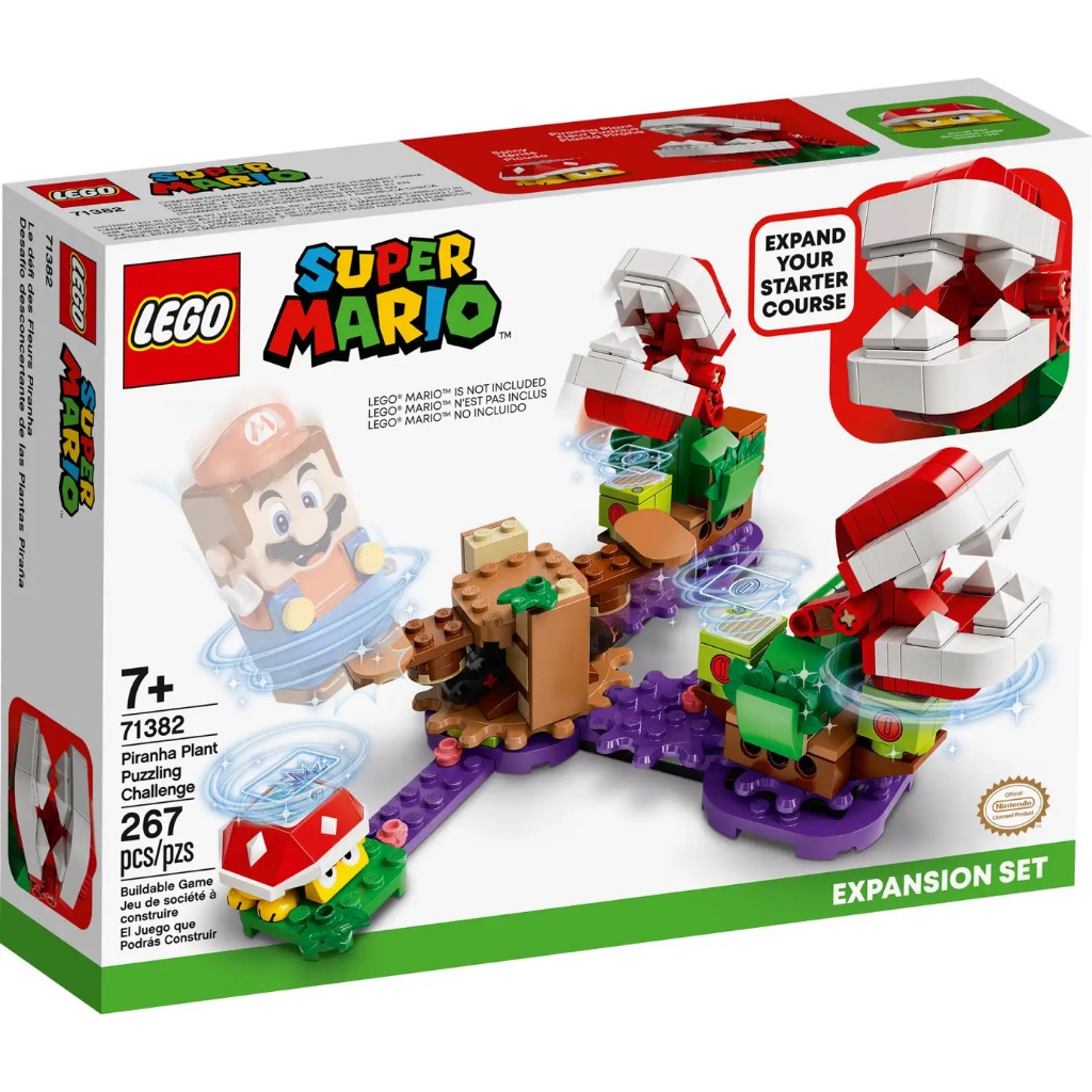 LEGO® Super Mario™ 71382 Piranha Plant Puzzling Challenge Expansion Set - เลโก้ใหม่ ของแท้ 💯% กล่องส