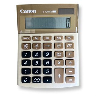 เครื่องคิดเลข Canon LS-120Hi III คุณภาพสูง 12 หลัก สีทอง ของใหม่ ของแท้! Canon Calculator