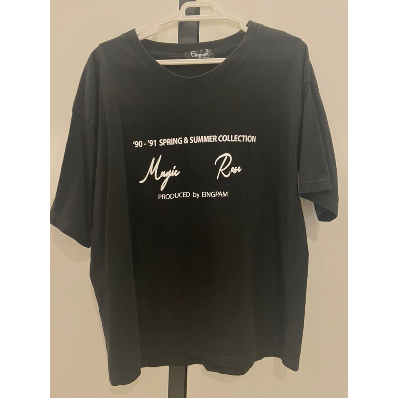 เสื้อยืดสีดำ Oversize (แบรนด์ Eingpam)