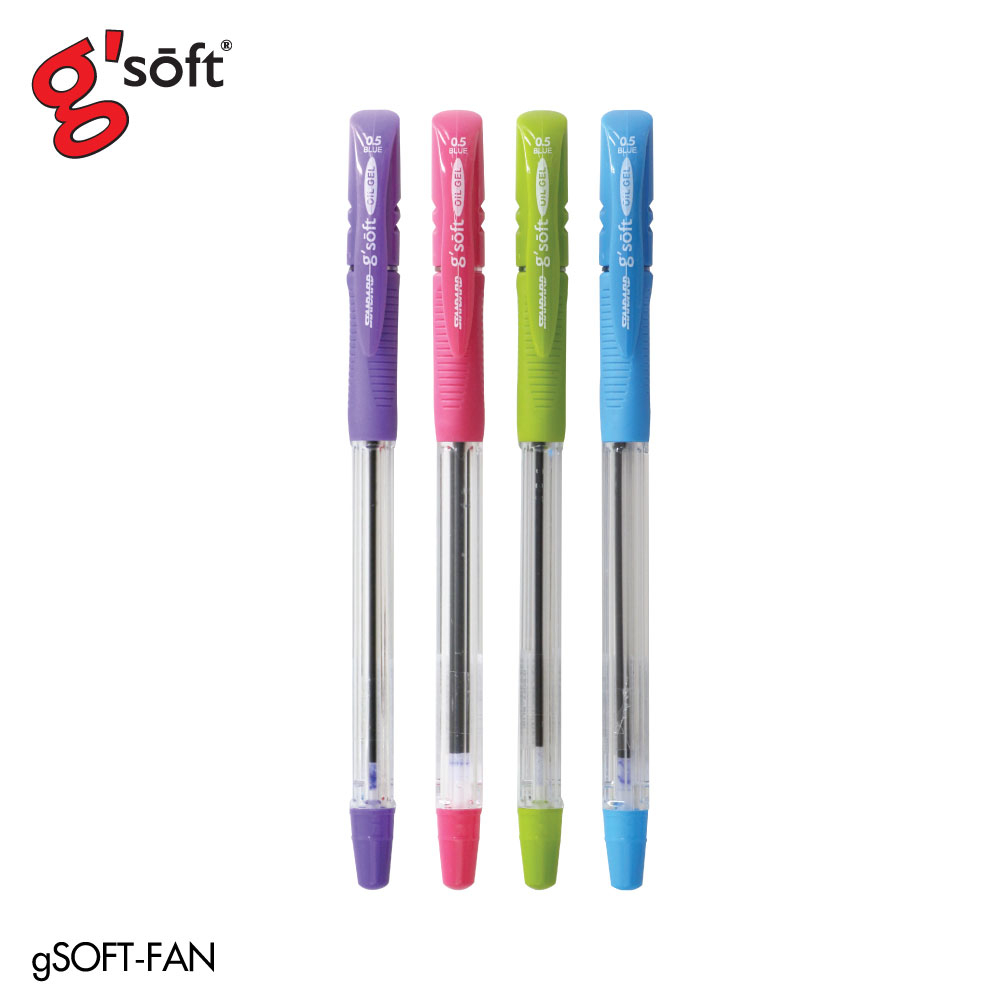 g'soft (จีซอฟท์) ปากกาลูกลื่นเจล g'soft Standard 0.5mm รหัส gSOFT-