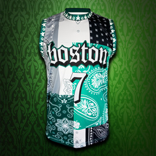 เสื้อบาส เสื้อบาสเกตบอล NBA ทีม Boston Celtics เสื้อทีม บอสตัน เซลติกส์ #BK0174 รุ่น custom design ไซส์ S-5XL