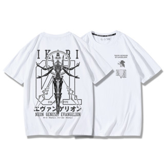 EVA Evangelion อะนิเมะเครื่องแรก 01 เสื้อยืดแขนสั้นพิมพ์ลายอนิเมะ Unisex แฟชั่นสไตล์โด่งดัง