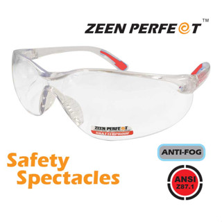 แว่นตาเซฟตี้ทรงสปอร์ต ZEEN PERFECT 92061 Block 99.99% UV Protection-ANSI Z87.1 High Quality Safety Glasses