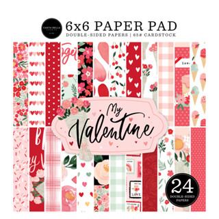 Carta Bella Double-Sided Paper Pad 6"X6" 24/Pkg : My Valentine