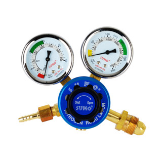 SUMO เกจ์ ออกซิเจน OXYGEN Regulator แบบ 2 หน้า ปัด สำหรับ งาน อุตสาหกรรม วัดแรงดันออกซิเจน ข้อต่อ CGA540