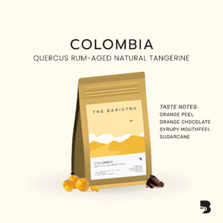 เมล็ดกาแฟ คั่วอ่อน - Colombia Quercus Rum-Aged Natural Tangerine