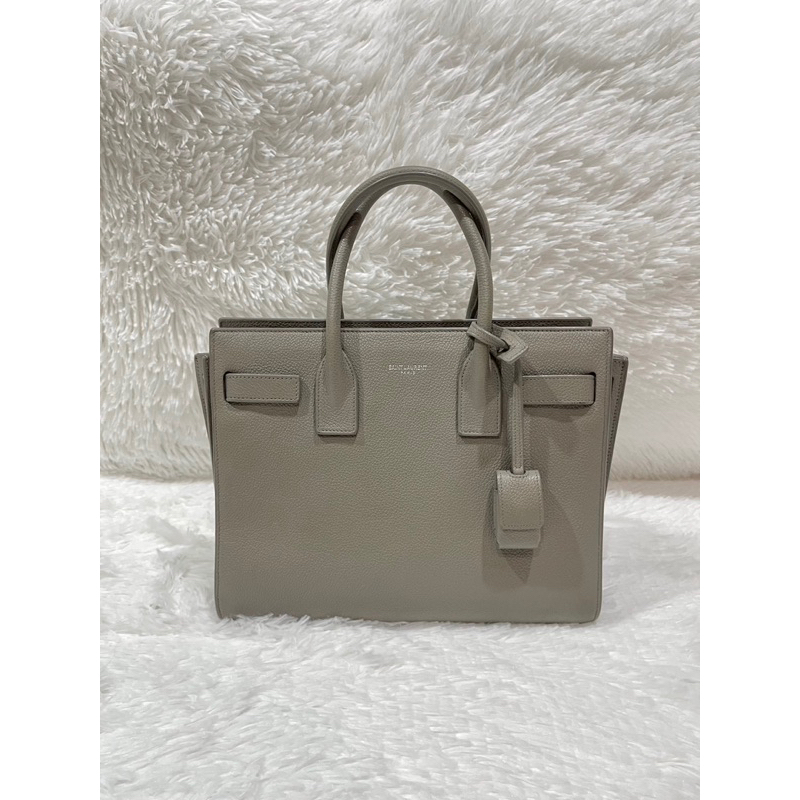 YSL#YSL Nano Sac de Jour Satchel#YSLGrey มือสองแท้ 💯%#กระเป๋าแบรนด์เนม