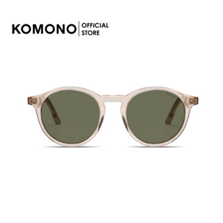 KOMONO Archie Champagne แว่นกันแดด ทรงหยดน้ำ สีใส่ เลนส์ เขียว