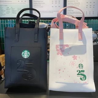 💯% Starbucks Foldable Bag Mesh Bag Tote Bag + X’mas Bag แท้💯%