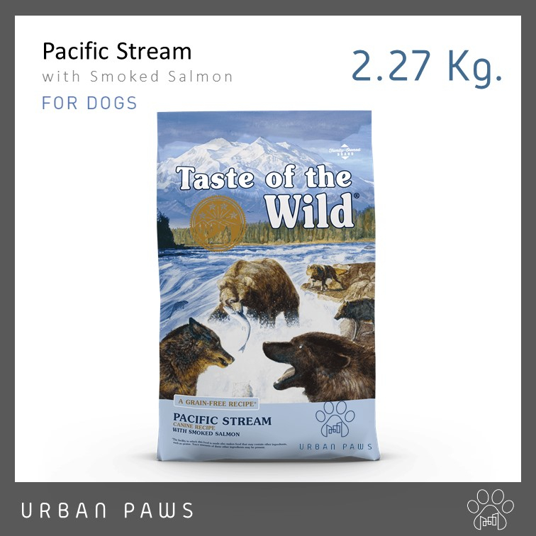 [EXP 12/26] อาหารสุนัข Taste of the wild - Pacific Stream สูตรแซลมอนรมควัน สำหรับสุนัขโต ขนาด 2.27 Kg. (5 lbs.)
