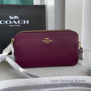 👑ผ่อน0%~แท้100%👑88484 กระเป๋าสะพาย Co a c h Kira Crossbody ครอสบอดี้มีสายคล้องมือถอดได้