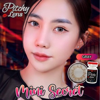 คอนแทคเลนส์ รุ่น Mini secret สีเทา/ตาล/ดำ Gray/Brown/Black มีค่าสายตาปกติ (0.00)