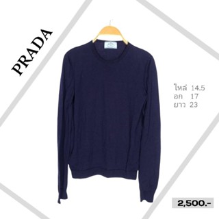 เสื้อ​ คาดิแกน​ Prada ของแท้​ สภาพดี