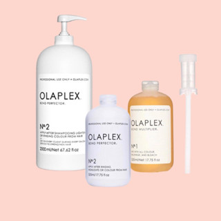 Olaplex No.1 2 525 2000 ml.เชื่อมแกนผมบำรุงเข้มข้น ในระหว่างทำเคมี และหลังทำเคมี