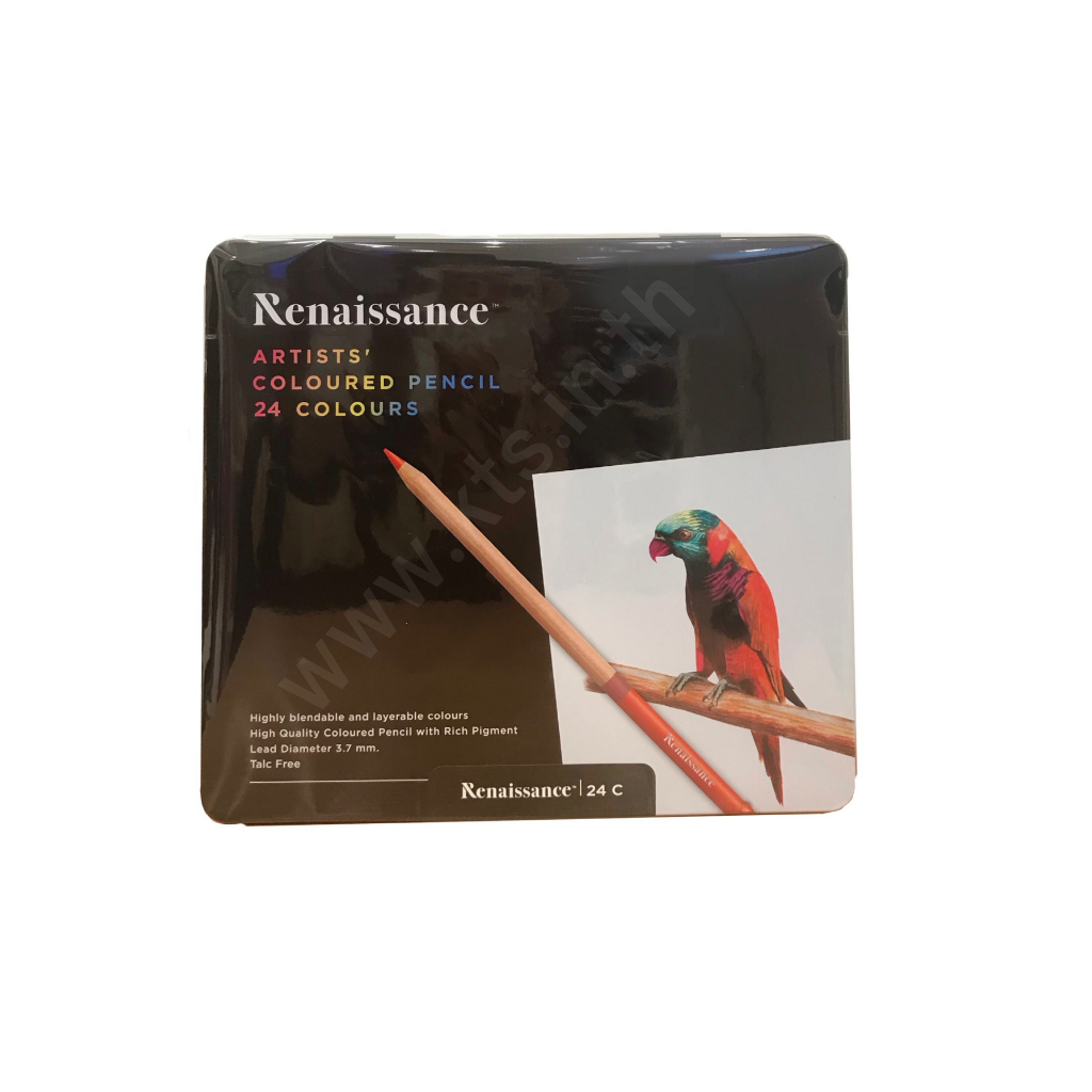 (KTS)สีไม้ Renaissance เกรดอาร์สติส 36สี กล่องเหล็ก