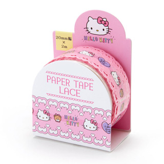 Sanrio Paper Tape Lace ลาย Hello Kitty เป็นเทปตกแต่ง ทำแบบฉลุลายเป็นลูกไม้ ขนาด 2 ซม. ยาว 2 ม.