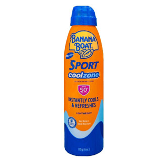 Banana Boat Sport Coolzone SPF UVB 50+ PA+++ 170 G บานาน่าโบ๊ท สปอร์ต คูลโซน เอสพีเอฟ ยูวีบี 50+ พีเอ+++ 170 กรัม